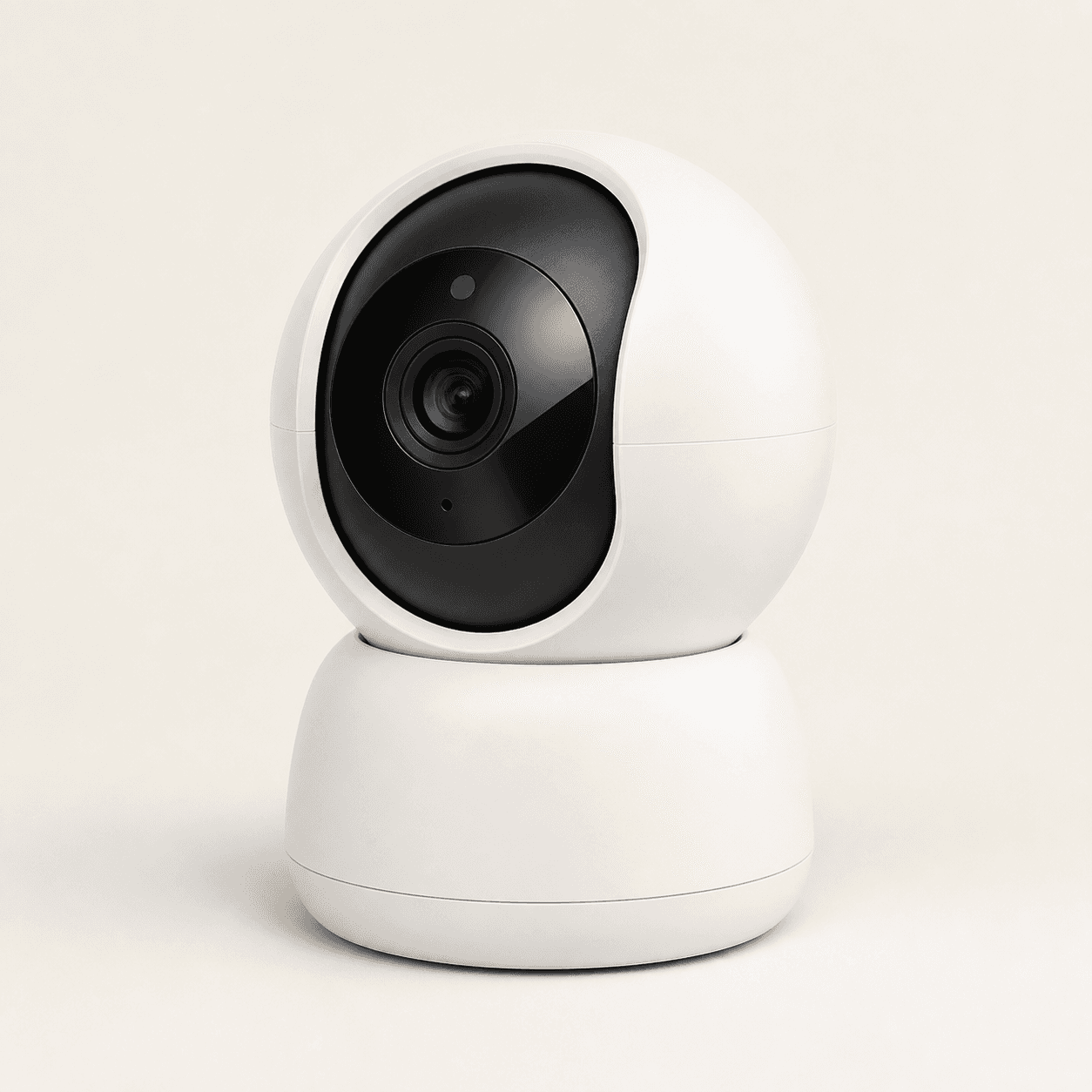 Indoor Pan-and-Tilt Security Camera - White